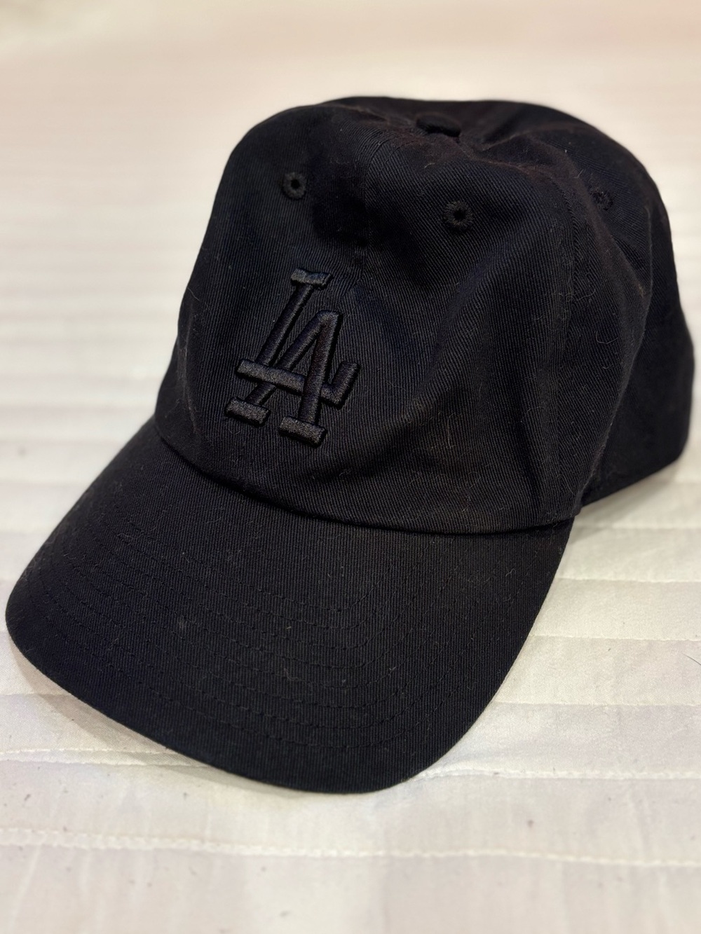 47 Brand Los Angeles Dodgers Clean Dad Hat OSFA Black MLB Genuine Merch - Picture 2 of 6